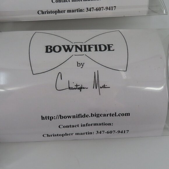 Bownifide by Christopher Martin Exotic Leather Bowtie Collection NEW One Size OS - Picture 9 of 11